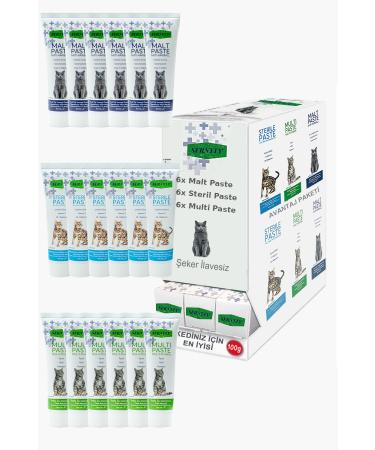 Sernely Cat Vitamin Advantage Package (Sterile Paste 6x100gr Multi Paste 6x100gr Malt Paste 6x100gr)-1513