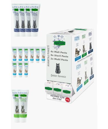 Sernely Cat Malt Advantageous Package (Sterile Paste 9x100gr Malt Paste 4x100gr Multi Paste 2x100gr)-1144