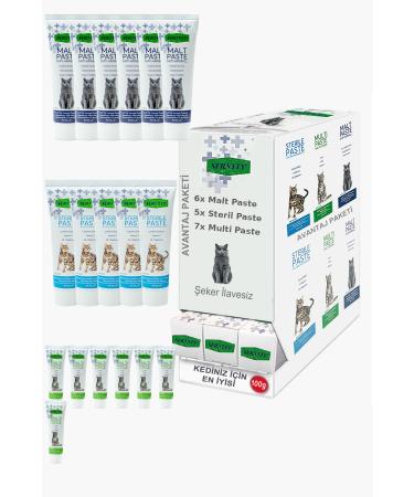 Sernely Cat Malt Advantageous Package (Multi Paste 7x100gr Malt Paste 6x100gr Sterile Paste 5x100gr)-1399
