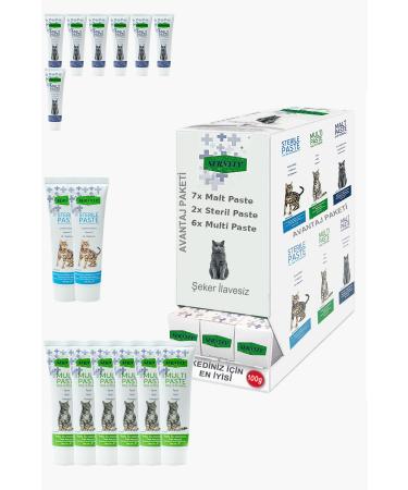 Sernely Cat Malt Advantageous Package (Malt Paste 7x100gr Multi Paste 6x100gr Sterile Paste 2x100gr)-1475