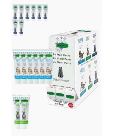 Sernely Cat Malt Advantageous Package (Malt Paste 8x100gr Sterile Paste 6x100gr Multi Paste 2x100gr)-1335