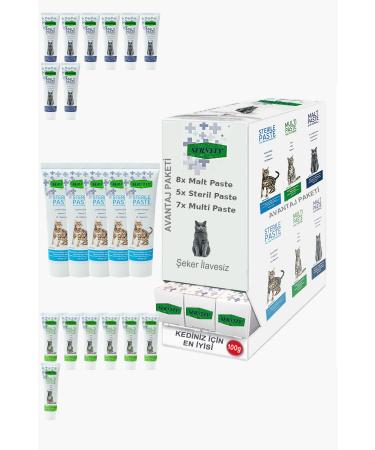 Sernely Cat Malt Advantageous Package (Malt Paste 8x100gr Multi Paste 7x100gr Sterile Paste 5x100gr)-1252