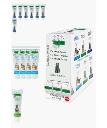 Sernely Cat Vitamin Advantage Package (Malt Paste 7x100gr Sterile Paste 4x100gr Multi Paste 1x100gr)-1503