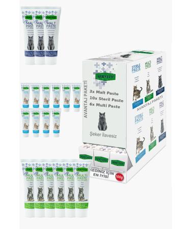 Sernely Cat Malt Advantageous Package (Sterile Paste 10x100gr Multi Paste 6x100gr Malt Paste 3x100gr)-859
