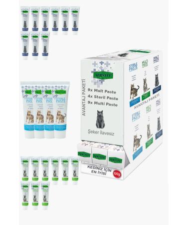 Sernely Cat Malt Advantageous Package (Multi Paste 9x100gr Malt Paste 9x100gr Sterile Paste 4x100gr)-1090
