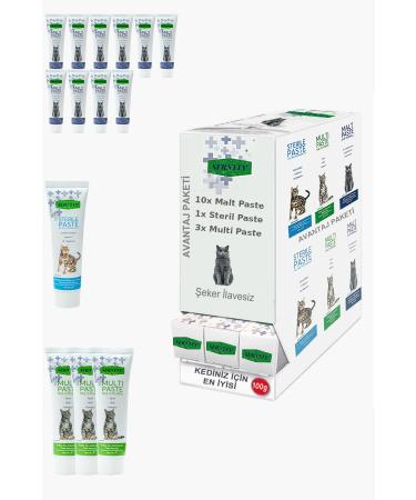 Sernely Cat Malt Advantageous Package (Malt Paste 10x100gr Multi Paste 3x100gr Sterile Paste 1x100gr)-992
