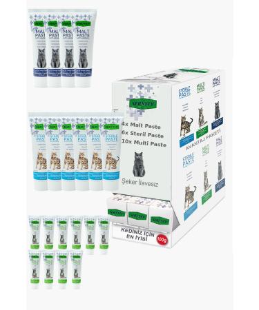 Sernely Cat Malt Advantageous Package (Multi Paste 10x100gr Sterile Paste 6x100gr Malt Paste 4x100gr)-828