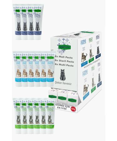 Sernely Cat Vitamin Advantage Package (Sterile Paste 6x100gr Multi Paste 6x100gr Malt Paste 4x100gr)-1524