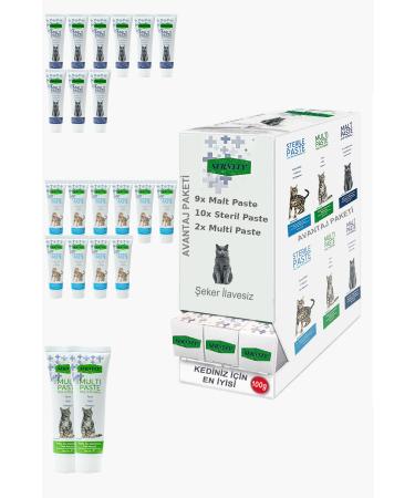 Sernely Cat Malt Advantageous Package (Sterile Paste 10x100gr Malt Paste 9x100gr Multi Paste 2x100gr)-927