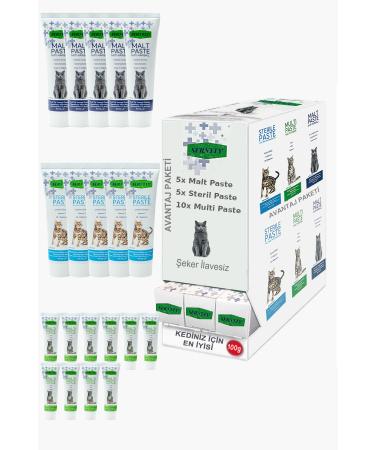 Sernely Cat Malt Advantageous Package (Multi Paste 10x100gr Sterile Paste 5x100gr Malt Paste 5x100gr)-795