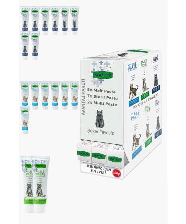 Sernely Cat Malt Advantageous Package (Malt Paste 8x100gr Sterile Paste 7x100gr Multi Paste 2x100gr)-1336