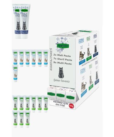 Sernely Cat Malt Advantageous Package (Multi Paste 9x100gr Sterile Paste 7x100gr Malt Paste 2x100gr)-1139