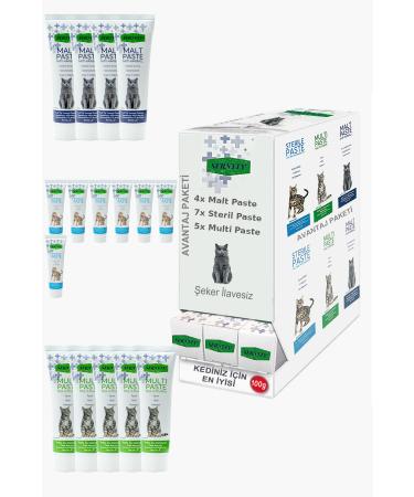 Sernely Cat Malt Advantageous Package (Sterile Paste 7x100gr Multi Paste 5x100gr Malt Paste 4x100gr)-1406