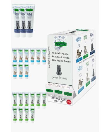 Sernely Cat Malt Advantageous Package (Multi Paste 10x100gr Sterile Paste 9x100gr Malt Paste 3x100gr)-869