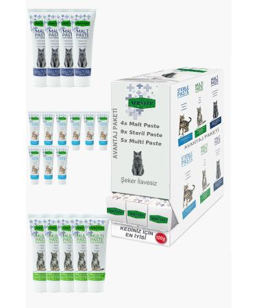 Sernely Cat Malt Advantageous Package (Sterile Paste 9x100gr Multi Paste 5x100gr Malt Paste 4x100gr)-1062