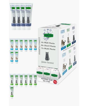 Sernely Cat Malt Advantageous Package (Sterile Paste 8x100gr Multi Paste 7x100gr Malt Paste 4x100gr)-1257