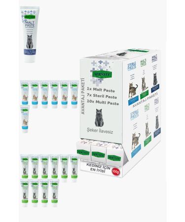 Sernely Cat Malt Advantageous Package (Multi Paste 10x100gr Sterile Paste 7x100gr Malt Paste 1x100gr)-961