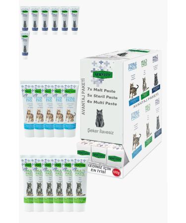 Sernely Cat Malt Advantageous Package (Malt Paste 7x100gr Multi Paste 6x100gr Sterile Paste 5x100gr)-1403
