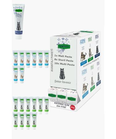 Sernely Cat Malt Advantageous Package (Multi Paste 10x100gr Sterile Paste 8x100gr Malt Paste 1x100gr)-962