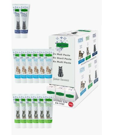 Sernely Cat Vitamin Advantage Package (Sterile Paste 6x100gr Multi Paste 6x100gr Malt Paste 2x100gr)-1558