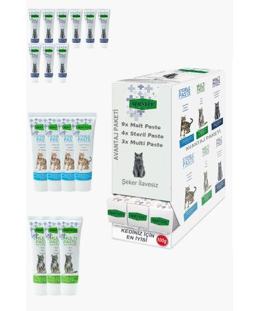 Sernely Cat Malt Advantageous Package (Malt Paste 9x100gr Sterile Paste 4x100gr Multi Paste 3x100gr)-1115