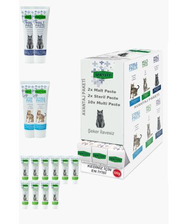 Sernely Cat Malt Advantageous Package (Multi Paste 10x100gr Sterile Paste 2x100gr Malt Paste 2x100gr)-906
