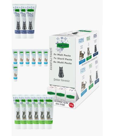 Sernely Cat Malt Advantageous Package (Sterile Paste 7x100gr Multi Paste 6x100gr Malt Paste 3x100gr)-1426
