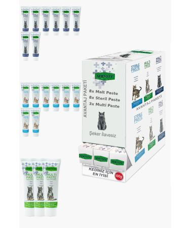 Sernely Cat Malt Advantageous Package (Sterile Paste 8x100gr Malt Paste 8x100gr Multi Paste 3x100gr)-1302