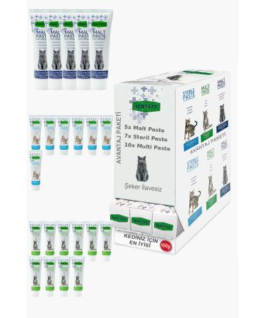 Sernely Cat Malt Advantageous Package (Multi Paste 10x100gr Sterile Paste 7x100gr Malt Paste 5x100gr)-797