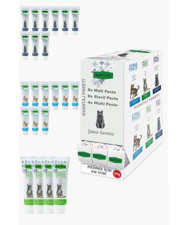 Sernely Cat Malt Advantageous Package (Sterile Paste 9x100gr Malt Paste 9x100gr Multi Paste 4x100gr)-1085