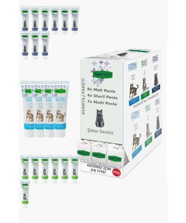 Sernely Cat Malt Advantageous Package (Malt Paste 9x100gr Multi Paste 7x100gr Sterile Paste 4x100gr)-1088
