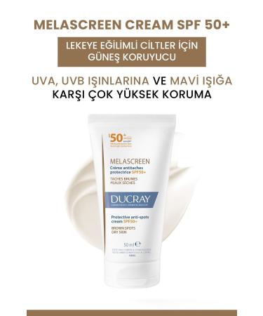 Ducray Melascreen Cream SPF50+ Sunscreen for Dry and Blemish-Prone Skin 50 ml - Buy Online on GoSupps.com