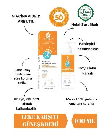 SheON Anti-Blemish Sunscreen Cream Spf 50 Alpha Arbutin and Niacinamide Skin Tone Equalizer - Buy Online on GoSupps.com