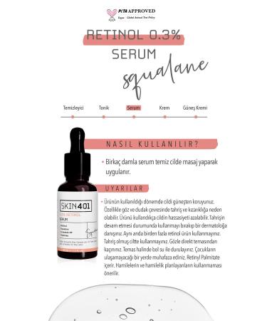 Skin401 0.3% Retinol Smoothing and Renewing Serum 30ml - Buy Online on GoSupps.com