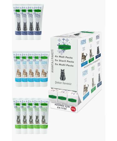 Sernely Cat Vitamin Advantage Package (Sterile Paste 5x100gr Multi Paste 5x100gr Malt Paste 4x100gr)-1607