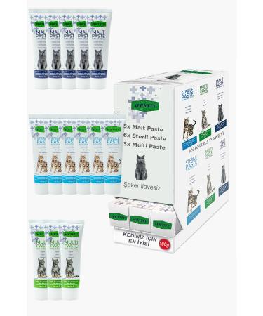Sernely Cat Vitamin Advantage Package (Sterile Paste 6x100gr Malt Paste 5x100gr Multi Paste 3x100gr)-1541