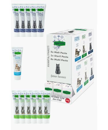 Sernely Cat Vitamin Advantage Package (Multi Paste 6x100gr Malt Paste 5x100gr Sterile Paste 1x100gr)-1592