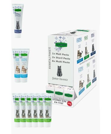 Sernely Cat Vitamin Advantage Package (Multi Paste 6x100gr Sterile Paste 2x100gr Malt Paste 1x100gr)-1580