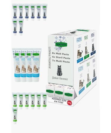 Sernely Cat Malt Advantageous Package (Malt Paste 8x100gr Multi Paste 7x100gr Sterile Paste 4x100gr)-1276