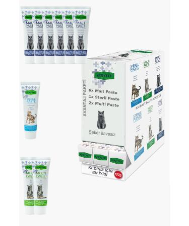 Sernely Cat Vitamin Advantage Package (Malt Paste 6x100gr Multi Paste 2x100gr Sterile Paste 1x100gr)-1599