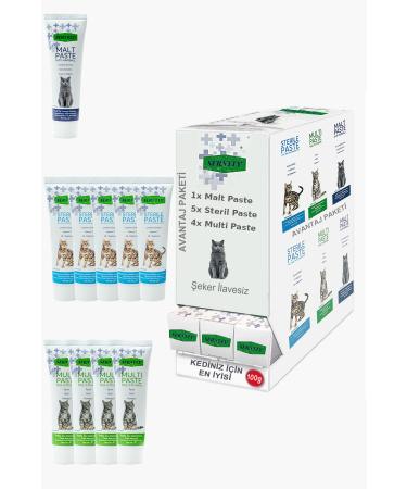 Sernely Cat Vitamin Advantage Package (Sterile Paste 5x100gr Multi Paste 4x100gr Malt Paste 1x100gr)-1644
