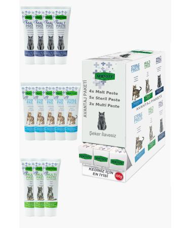 Sernely Cat Vitamin Advantage Package (Sterile Paste 5x100gr Malt Paste 4x100gr Multi Paste 3x100gr)-1616