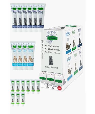 Sernely Cat Malt Advantageous Package (Multi Paste 9x100gr Malt Paste 6x100gr Sterile Paste 4x100gr)-1075
