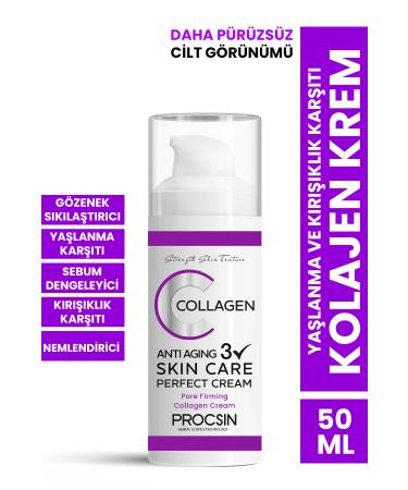 PROCSIN Anti-Aging and Anti-Wrinkle Collagen Cream 50 ml - Buy Online on GoSupps.com