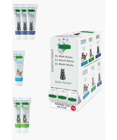 Sernely Cat Vitamin Advantage Package (Malt Paste 3x100gr Multi Paste 2x100gr Sterile Paste 1x100gr)-1719