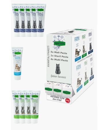 Sernely Cat Vitamin Advantage Package (Malt Paste 5x100gr Multi Paste 4x100gr Sterile Paste 1x100gr)-1663