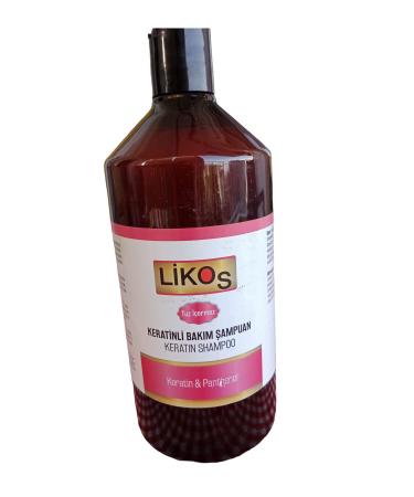 LIKOS Keratin 1000 ml Salt-Free Sulfate-Free Care Shampoo