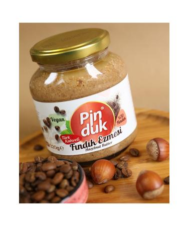 Pinduk Turkish Coffee Hazelnut Paste (p HAZELNUT) 320 gr - High Fiber and Protein - Vegan - Buy Online on GoSupps.com