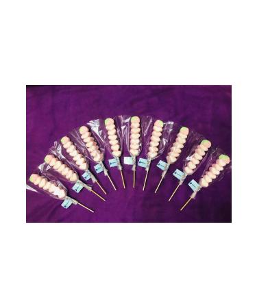 MORADES HAPPINESS Marshmallow Sticks 32 gr Each (SWEETO HEART AND STRAWBERRY) 10 Pieces Birthday Party