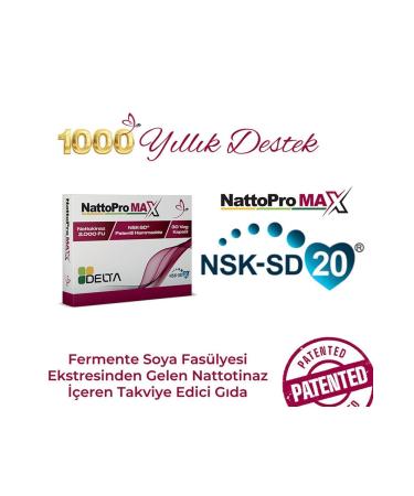Dens Delta Natural NattoPro Max 30 Capsules - Buy Online on GoSupps.com